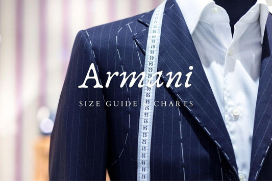 Article on Armani Clothing Size Charts and measurement guide published by Moon Behind the Hill in their Brand sizes series