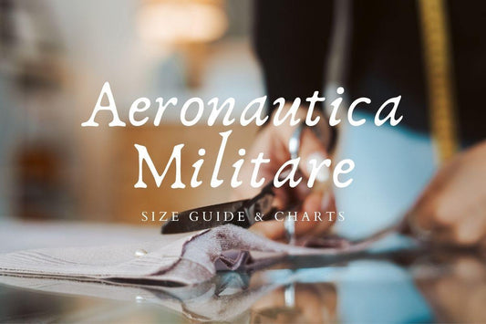 Article on Size Charts & Guides for Italian Fashion Brand Aeronautica Militare published by Moon Behind the Hill