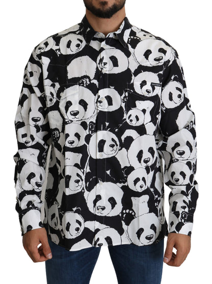 Black Panda Mens Casual 100% Cotton Shirt