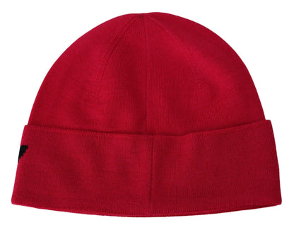 Givenchy Red Wool Beanie Unisex Men Women Beanie Hat