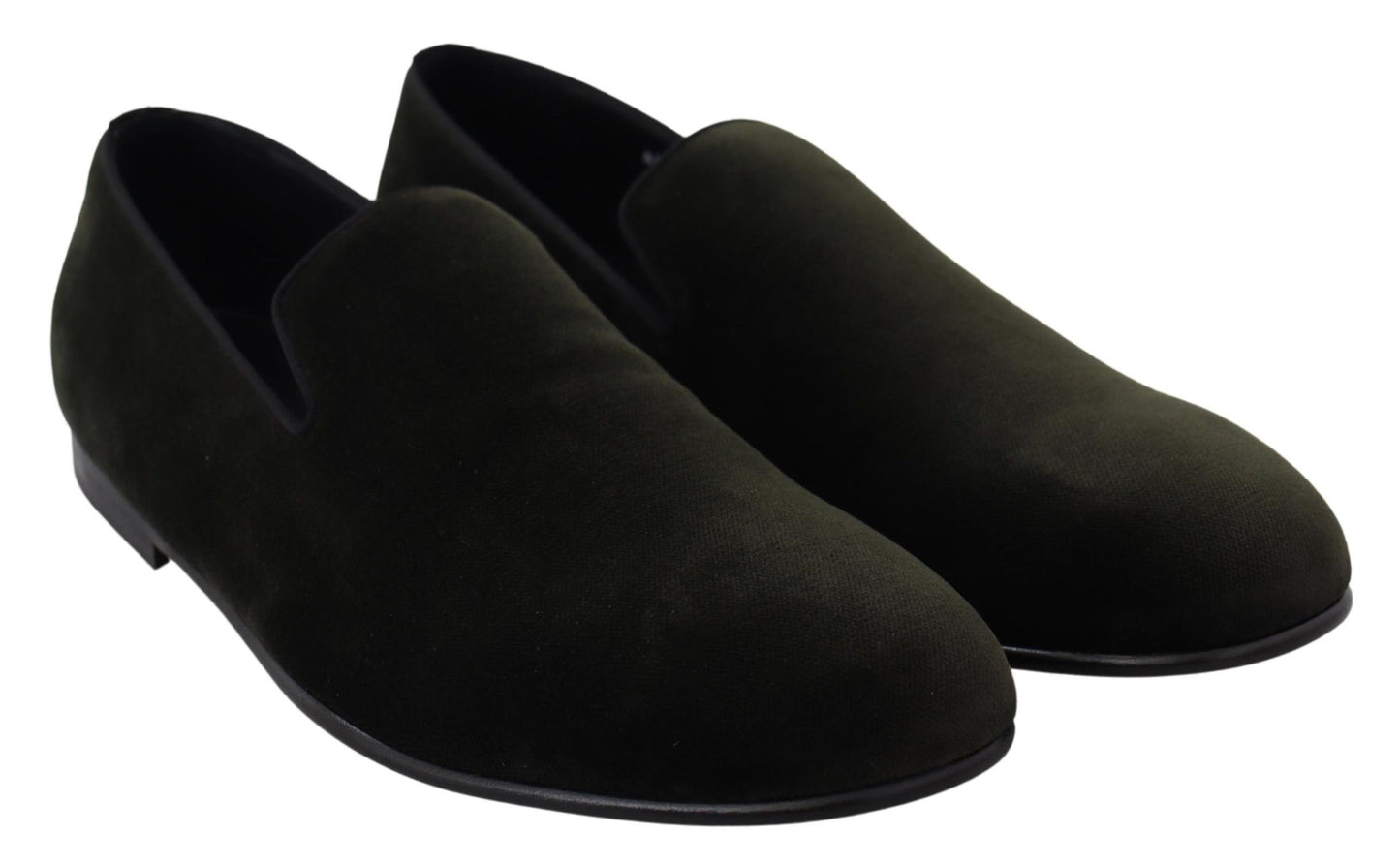 Green Velvet Slip On Mens Loafers Shoes