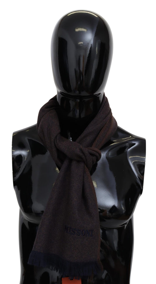 Missoni Brown 100% Cashmere Unisex  Scarf