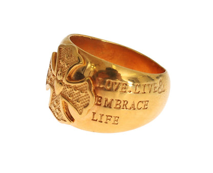 Gold Plated 925 Silver Womens Ring