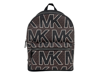 Michael Kors Cooper Large Graphic Logo Bookbag Backpack Bag (Brown)