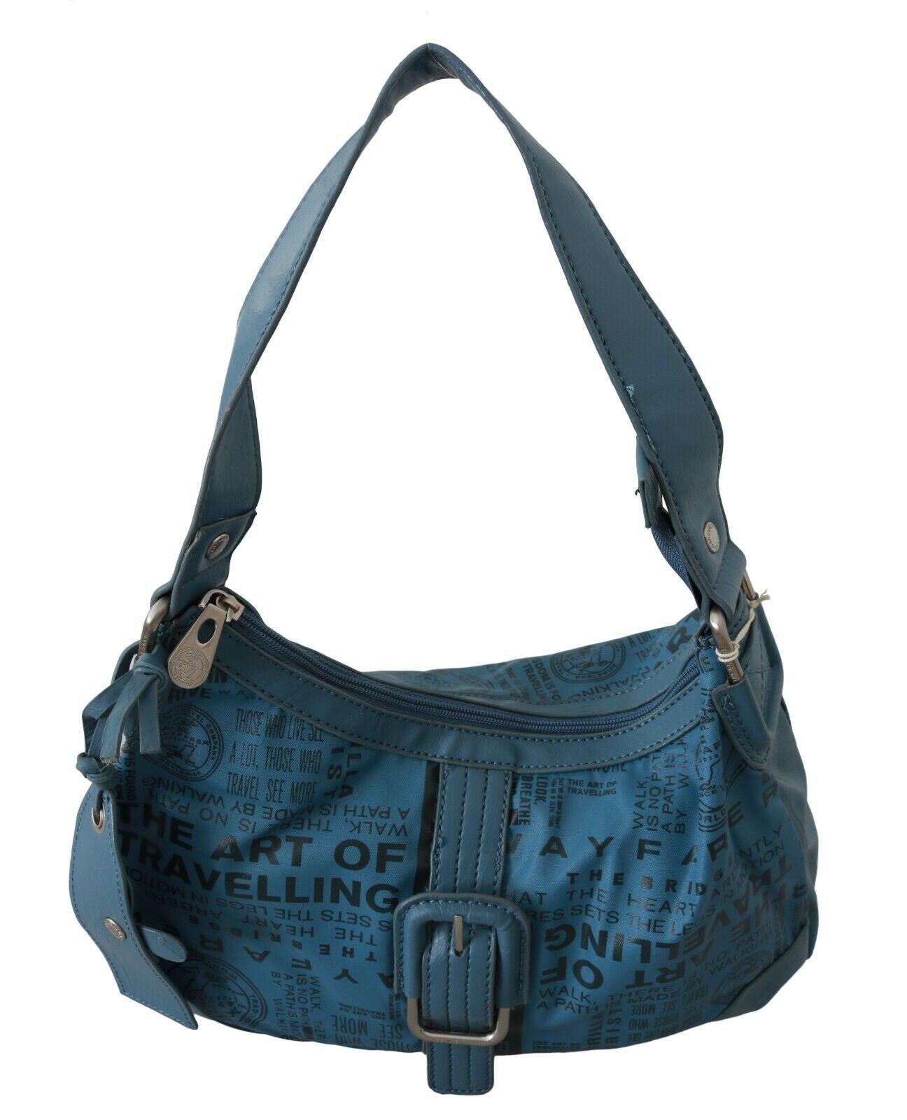 Wayfarer Shoulder Handbag Printed Purse Women Blue