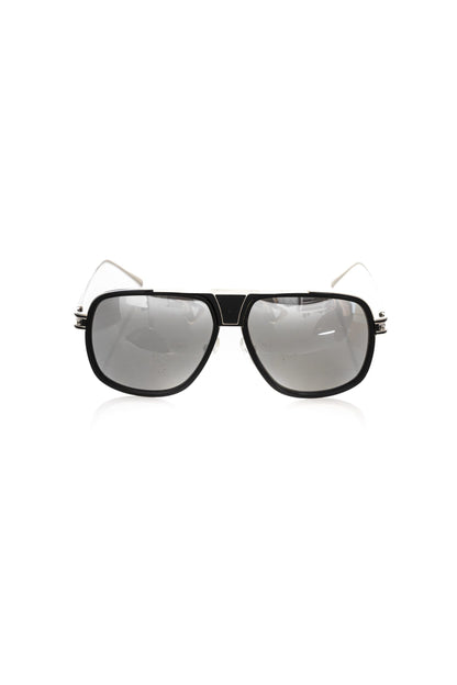 Frankie Morello FRMO-22127 Black Metallic Fibre Sunglasses