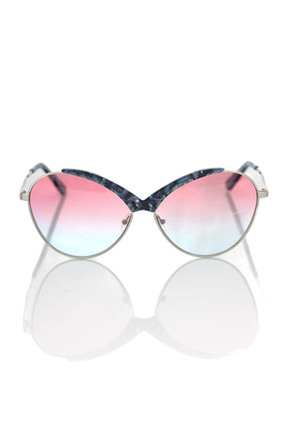 Frankie Morello FRMO-22085 Blue Metallic Fibre Sunglasses