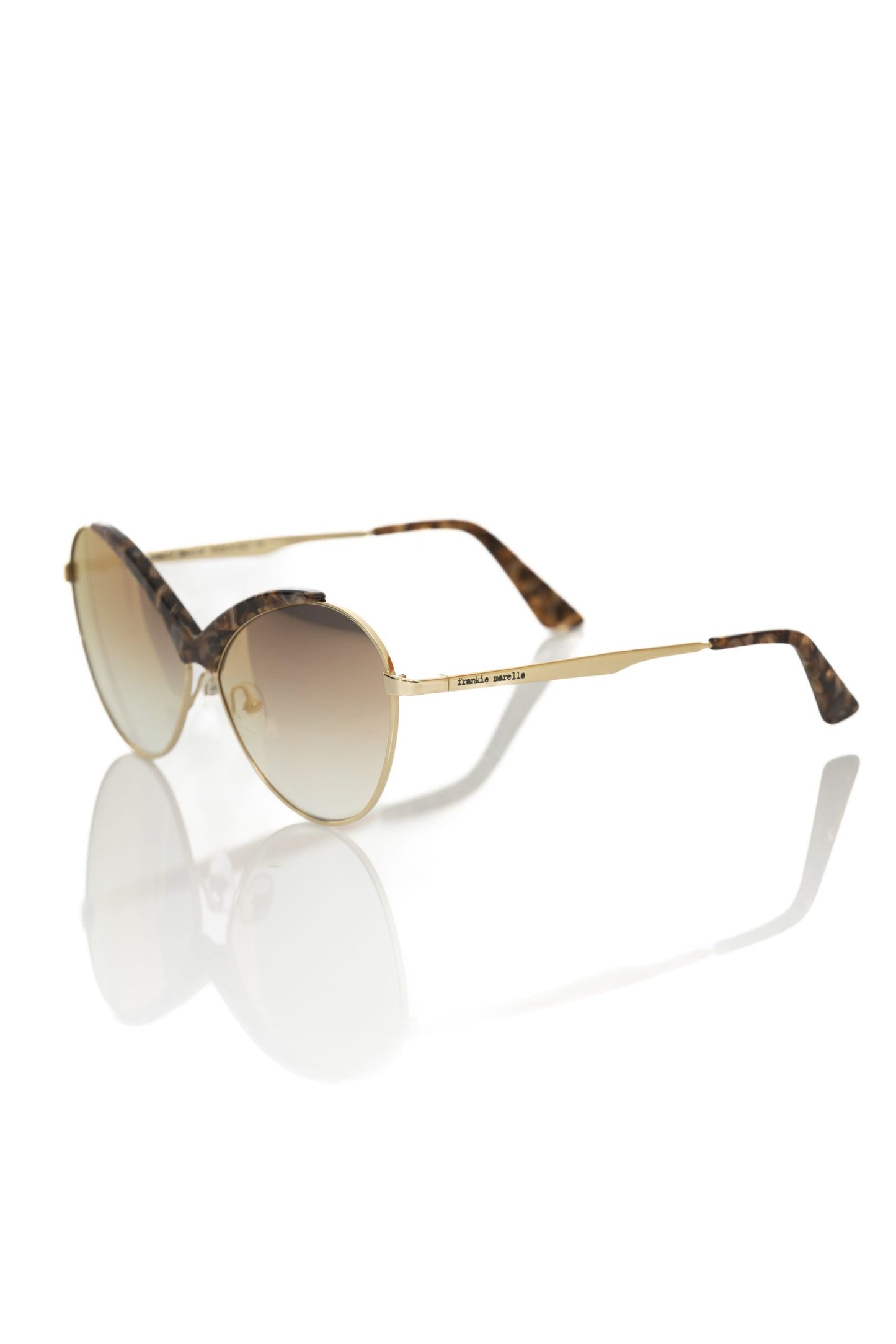 Frankie Morello FRMO-22086 Beige Metallic Fibre Sunglasses