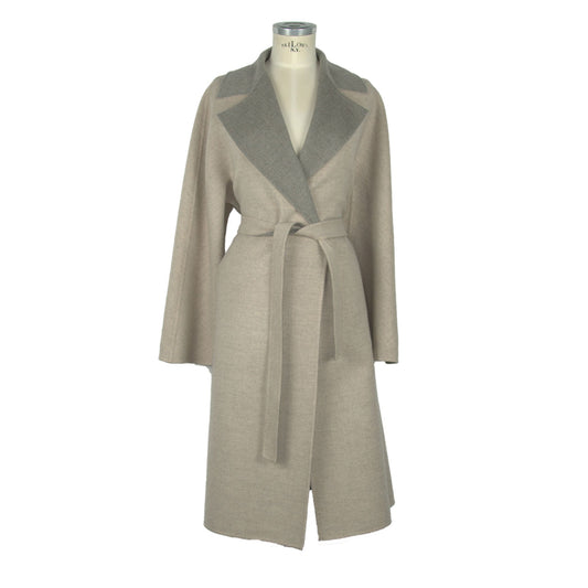 Women's Beige Loro Piana Wool Winter Over Coat