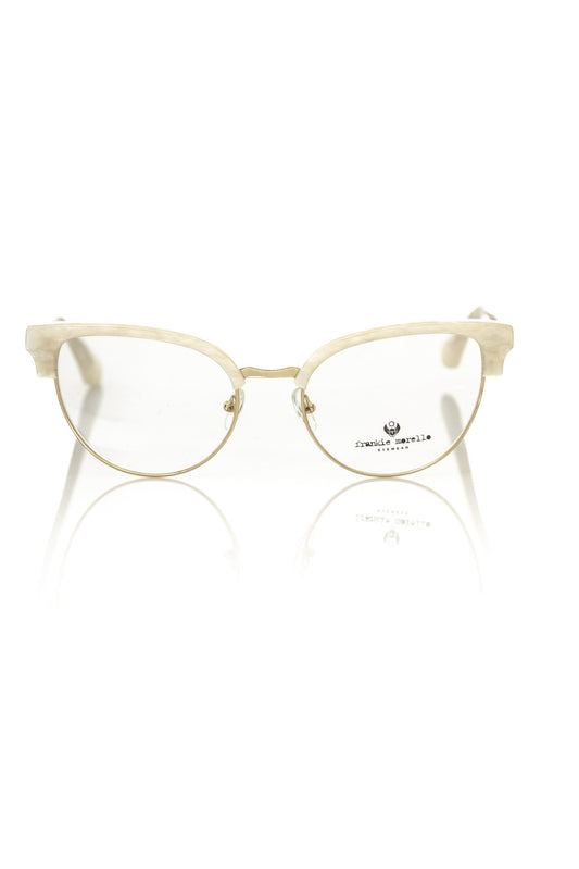 Frankie Morello FRMO-22111 White Metallic Fibre Frames