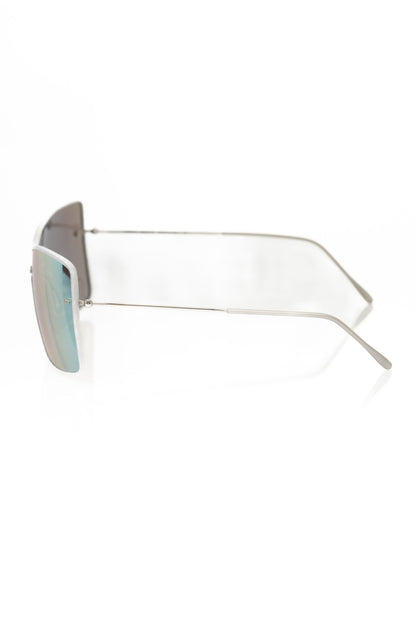 Frankie Morello FRMO-22091 Silver Metallic Fibre Sunglasses