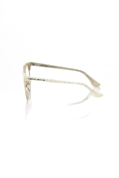 Frankie Morello FRMO-22111 White Metallic Fibre Frames