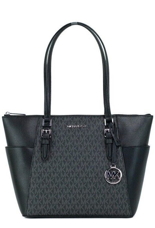 Michael Kors Charlotte Handbag Tote (Black Logo)