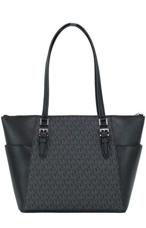 Michael Kors Charlotte Handbag Tote (Black Logo)