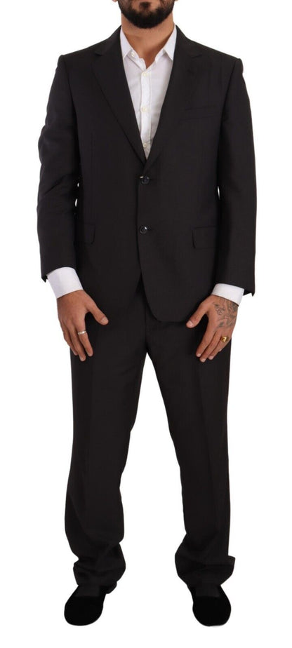 Domenico Tagliente Men's Dark Gray Single Breasted Formal Suit