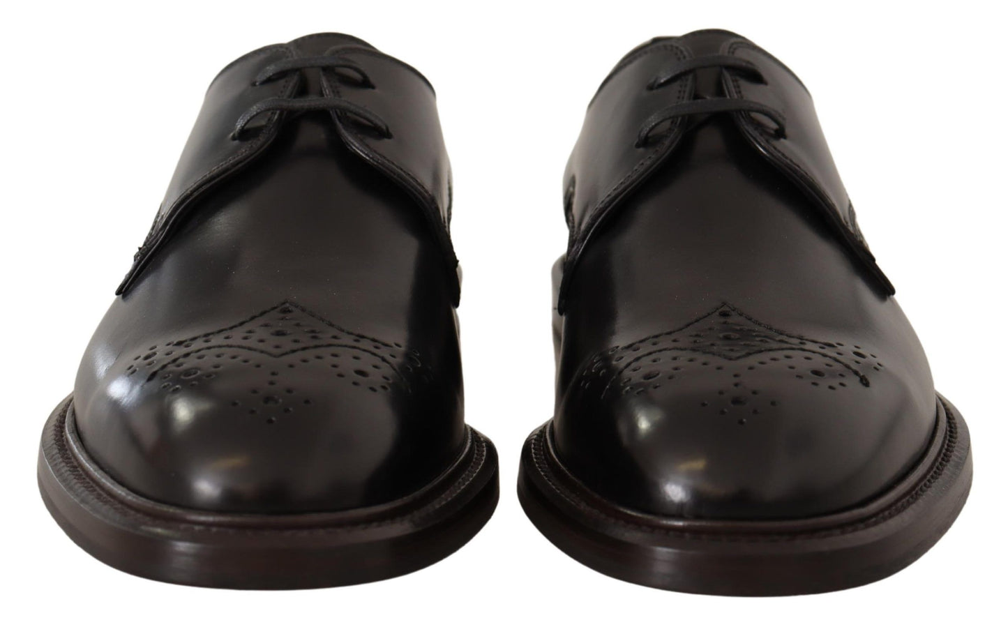 Black Leather Dress Formal Derby Shoes