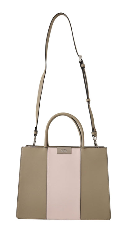 Karl Lagerfeld Sage Green Polyurethane Tote Shoulder Bag