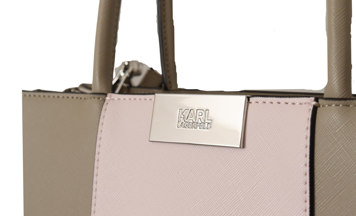 Karl Lagerfeld Sage Green Polyurethane Tote Shoulder Bag