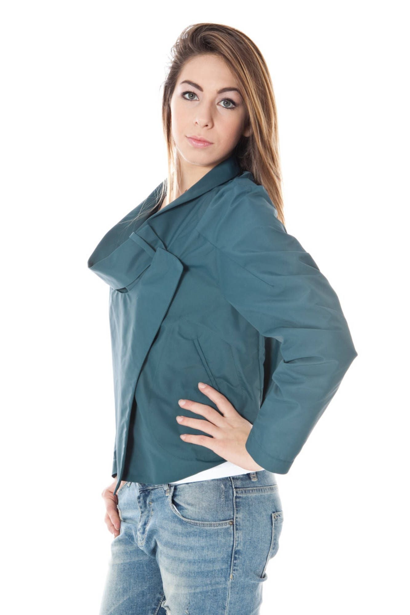 Calvin Klein Women's Green Polyamide Jacket