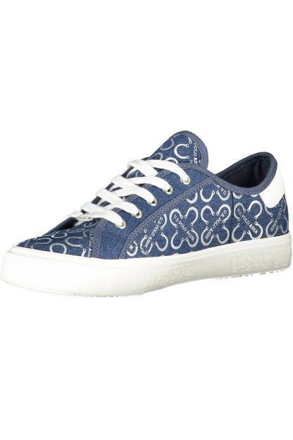 U.S. POLO ASSN. Blue Polyester Women Sneaker