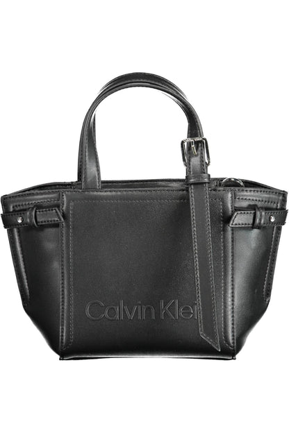 Chic Black Shoulder Handbag with Zip Closure