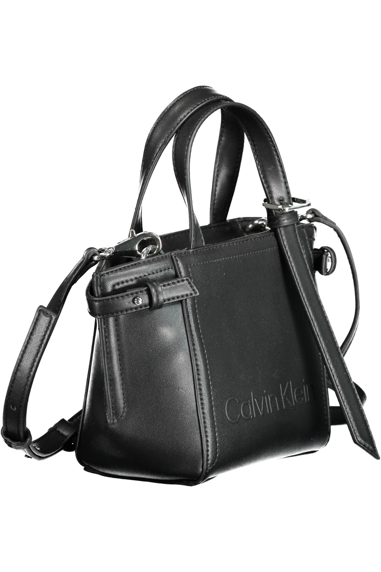 Chic Black Shoulder Handbag with Zip Closure