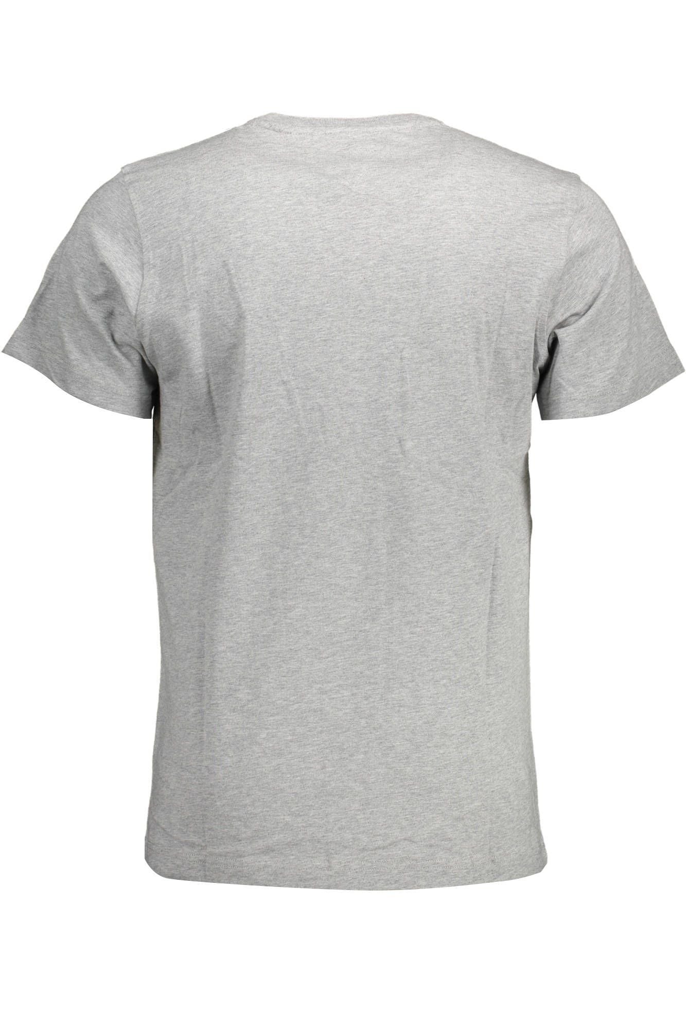 Gray Cotton Men T-Shirt