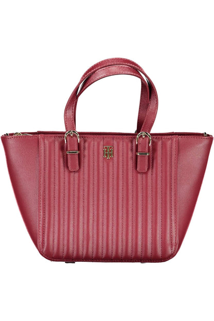 Pink Polyethylene Women Handbag