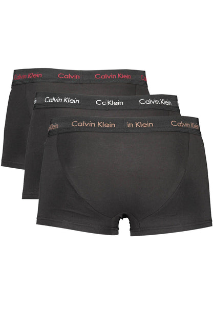 Black Cotton Men Underwear Trunks