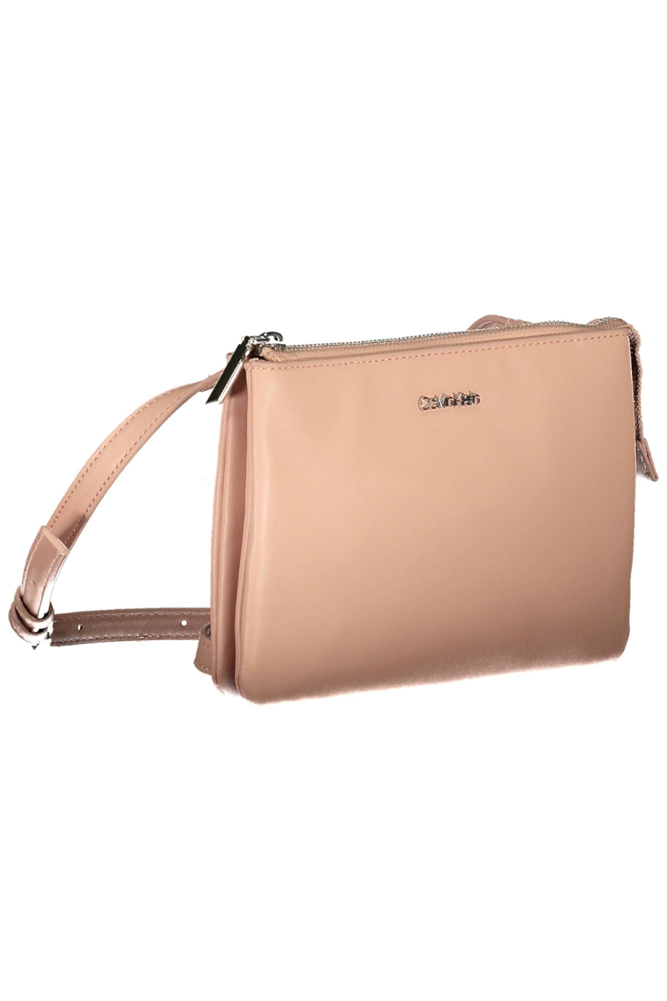 Chic Pink Contrasting Details Shoulder Bag