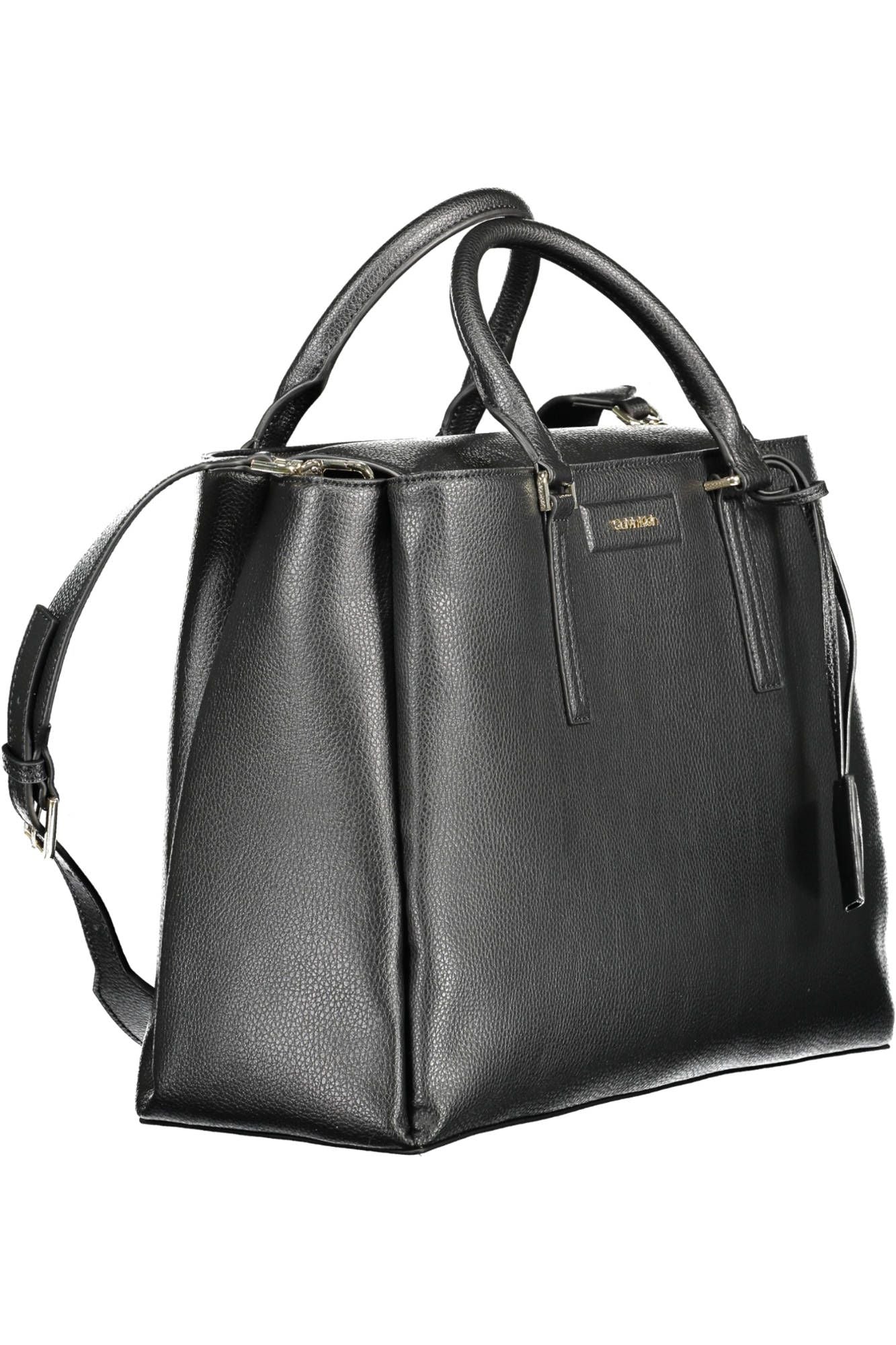 Elegant Black Shoulder Bag with Chic Detailing