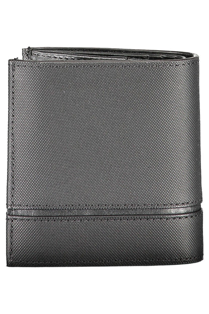 Elegant Black Leather Men's Wallet with RFID Block