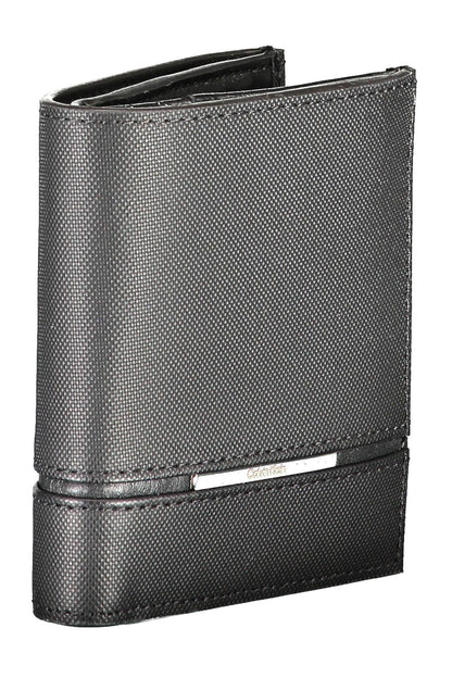 Elegant Black Leather Men's Wallet with RFID Block