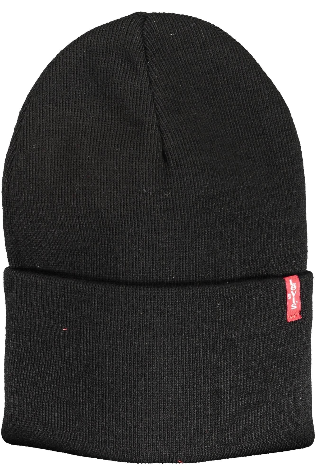 Levi's Black Acrylic Men's Beanie Cap