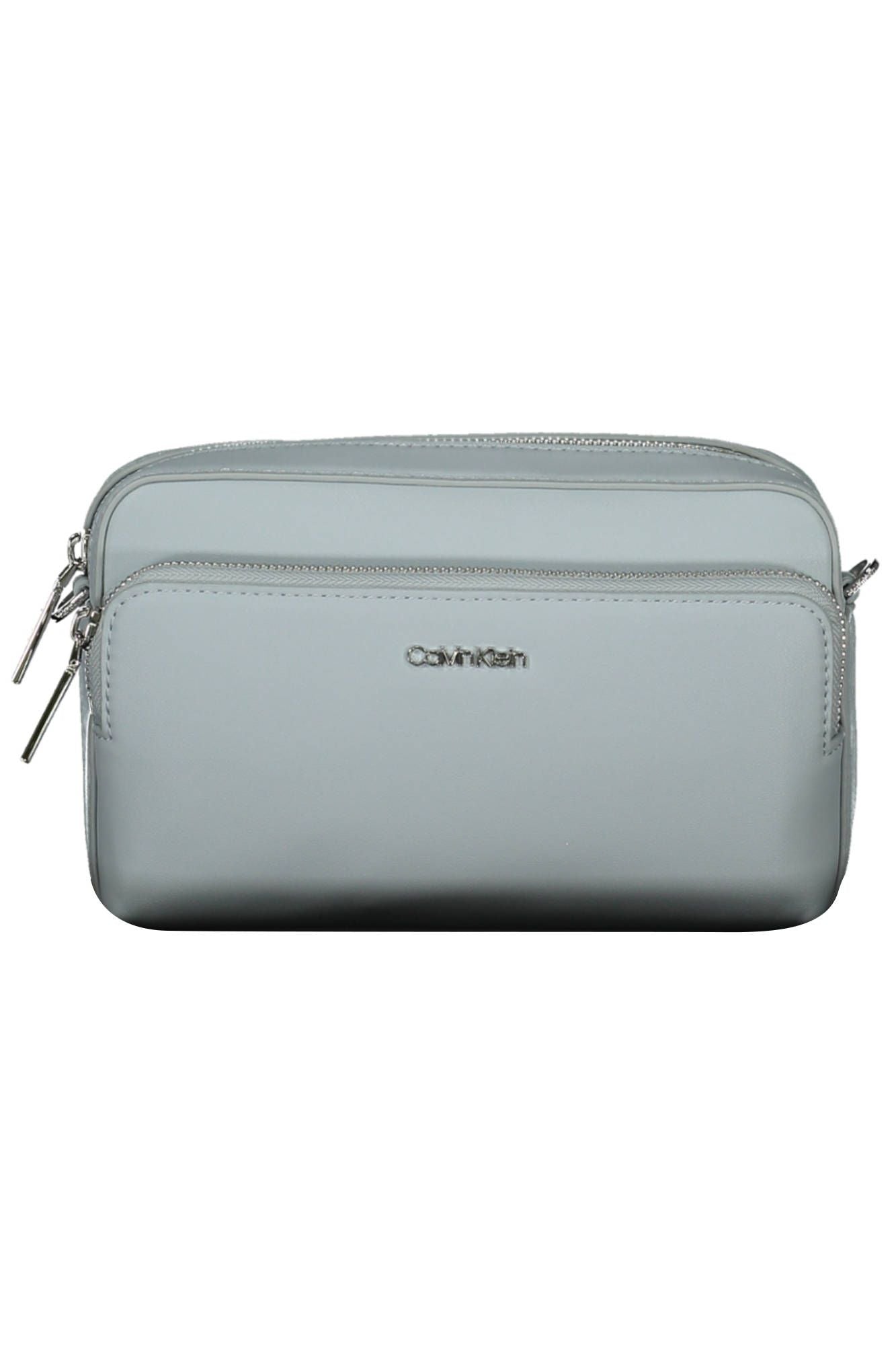 Elegant Light Blue Shoulder Bag with Logo