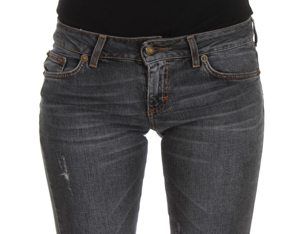 Blue Wash Cotton Blend Slim Fit Jeans