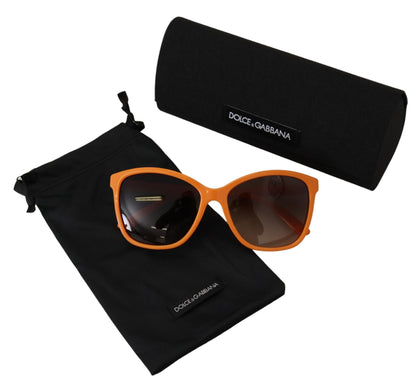 Orange Acetate Frame Round Shades DG4170PM Sunglasses