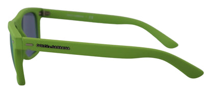 Green Rubber Full Rim Frame Shades DG6095 Acid Sunglasses