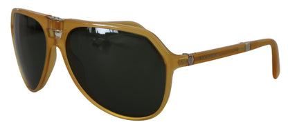 Yellow Acetate Black Lens Aviator DG4196 Sunglasses