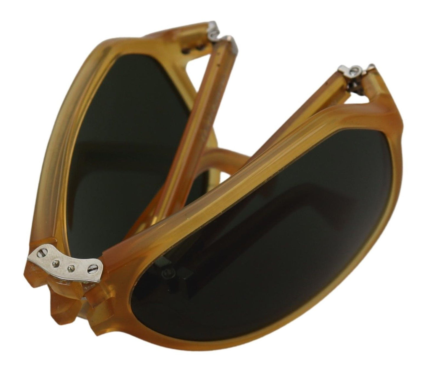 Yellow Acetate Black Lens Aviator DG4196 Sunglasses