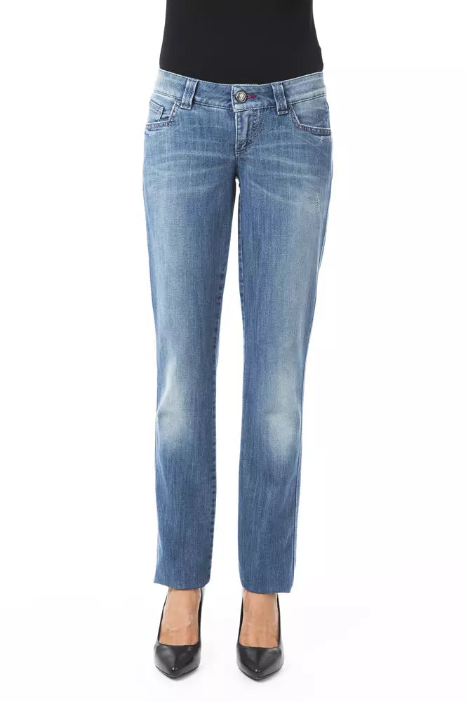 Blue Wash Byblos Women's Regular Fit Jeans