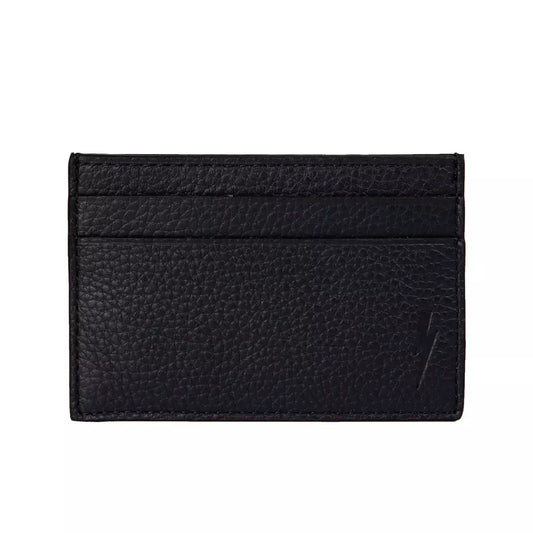 Black Men's Leather Card Holder Wallet