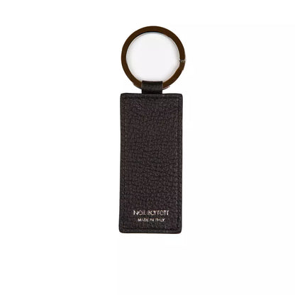 Black Leather Keychain