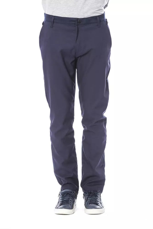 Verri Men's Blue Polyester Pants