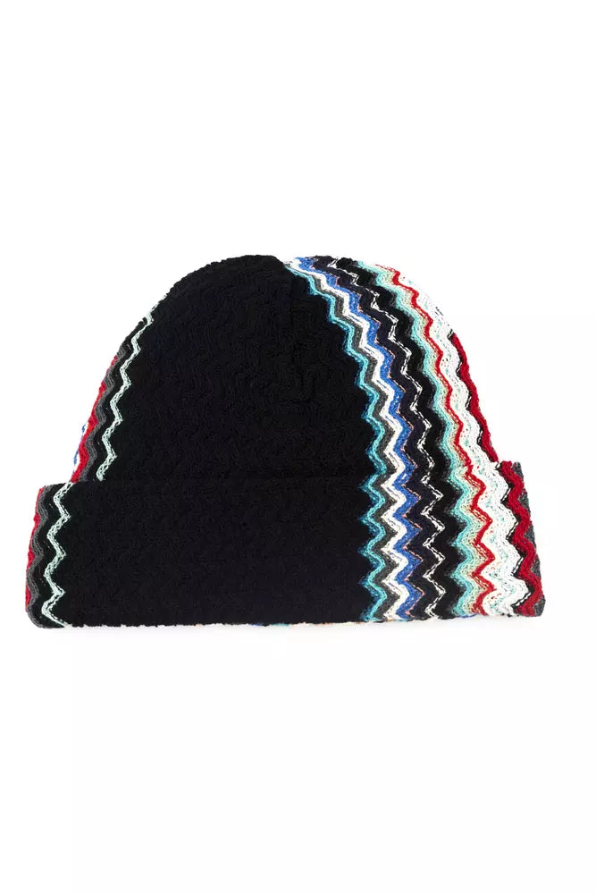 Missoni Geometric Fantasy Multicolor Wool Blend Hat