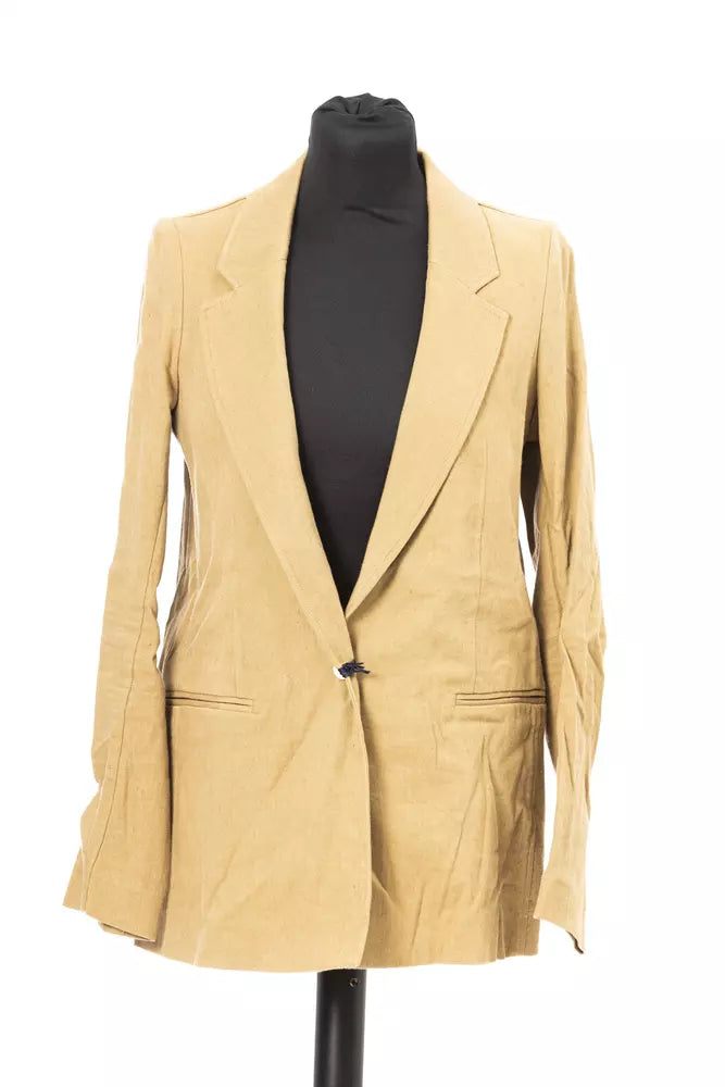 Beige Cotton Jacob Cohen Women's Comfort Cut Blazer