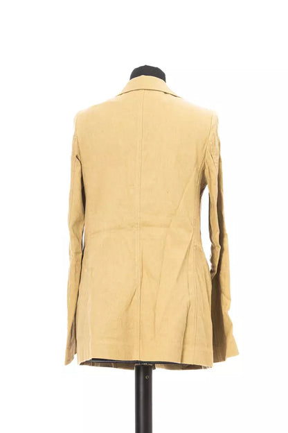 Beige Cotton Jacob Cohen Women's Comfort Cut Blazer