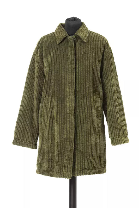 Green Cotton Jacob Cohen Women's Wide Ribbed Jacket