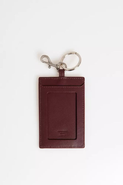 Trussardi Brown Leather Keychain