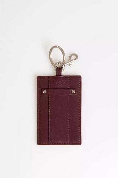 Trussardi Brown Leather Keychain